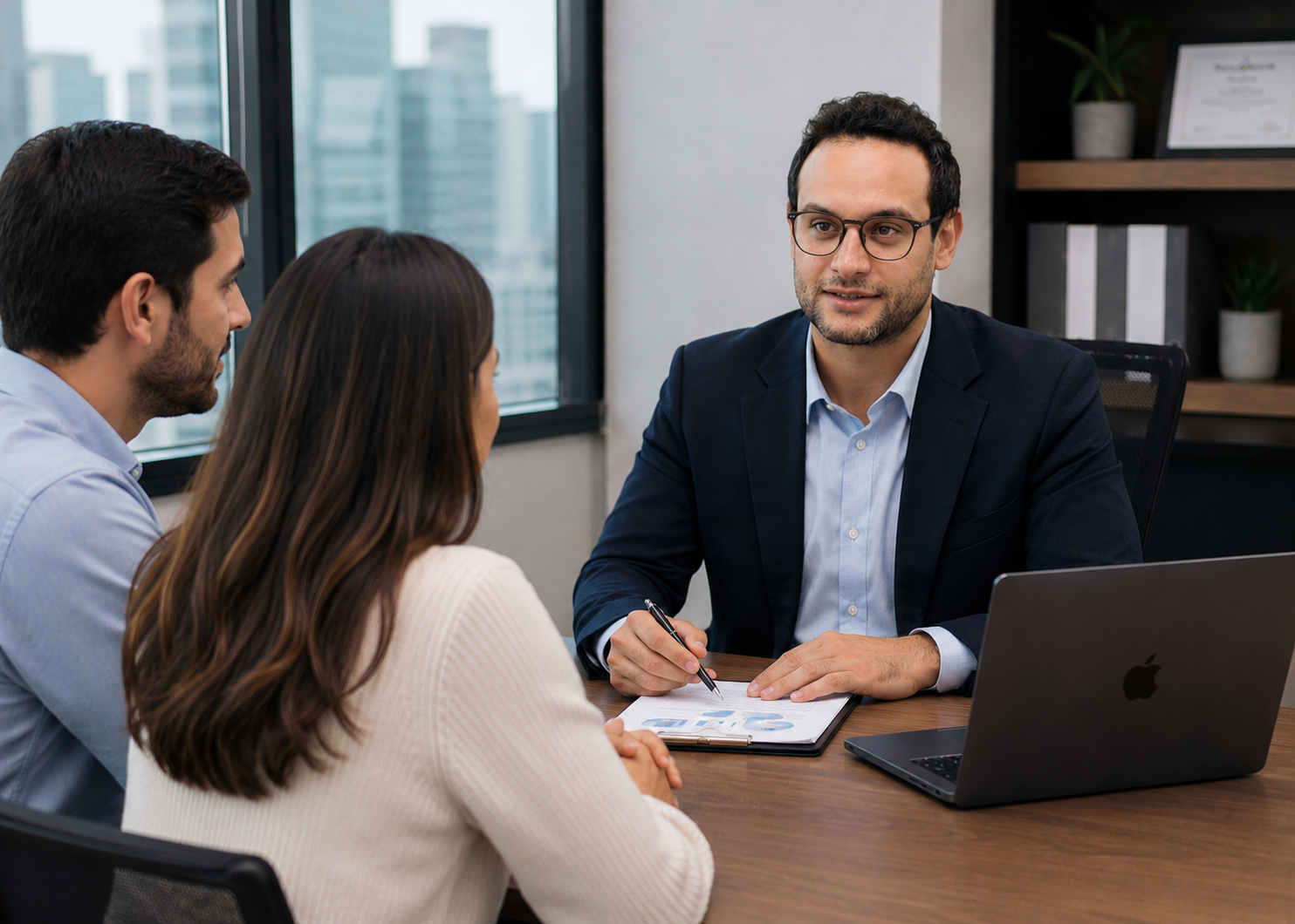 Belhassen Tatar in a consultation session with clients